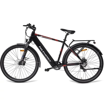 ELEKTROMOS KERÉKPÁR MS ENERGY T10 TREKKING 7 SP 28/21 FEKETE/PIROS