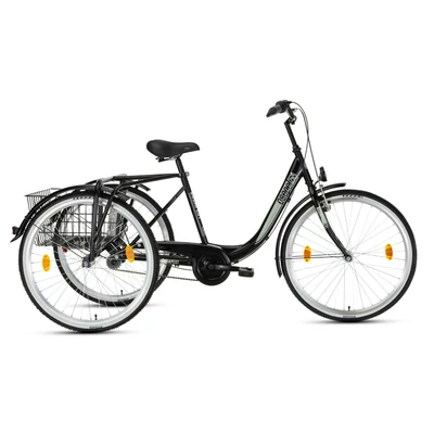 CSEPEL BUDAPEST B TRICIKLI 26" NEXUS 3 FEKETE