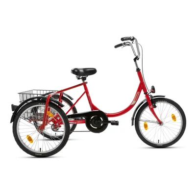Csepel Camping Tricikli 20" Merev NEXUS 3sp Piros