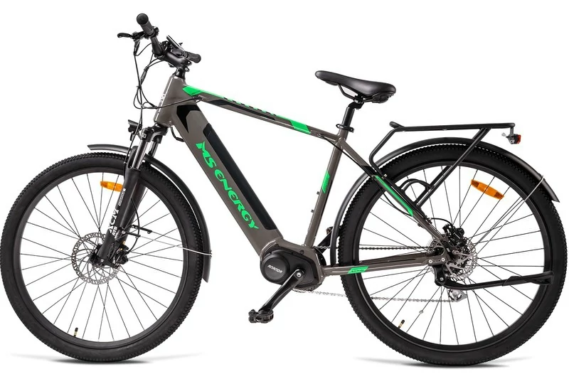 ELEKTROMOS KERÉKPÁR MS ENERGY T100 TREKKING 8 SP 28/21 SZÜRKE/ZÖLD