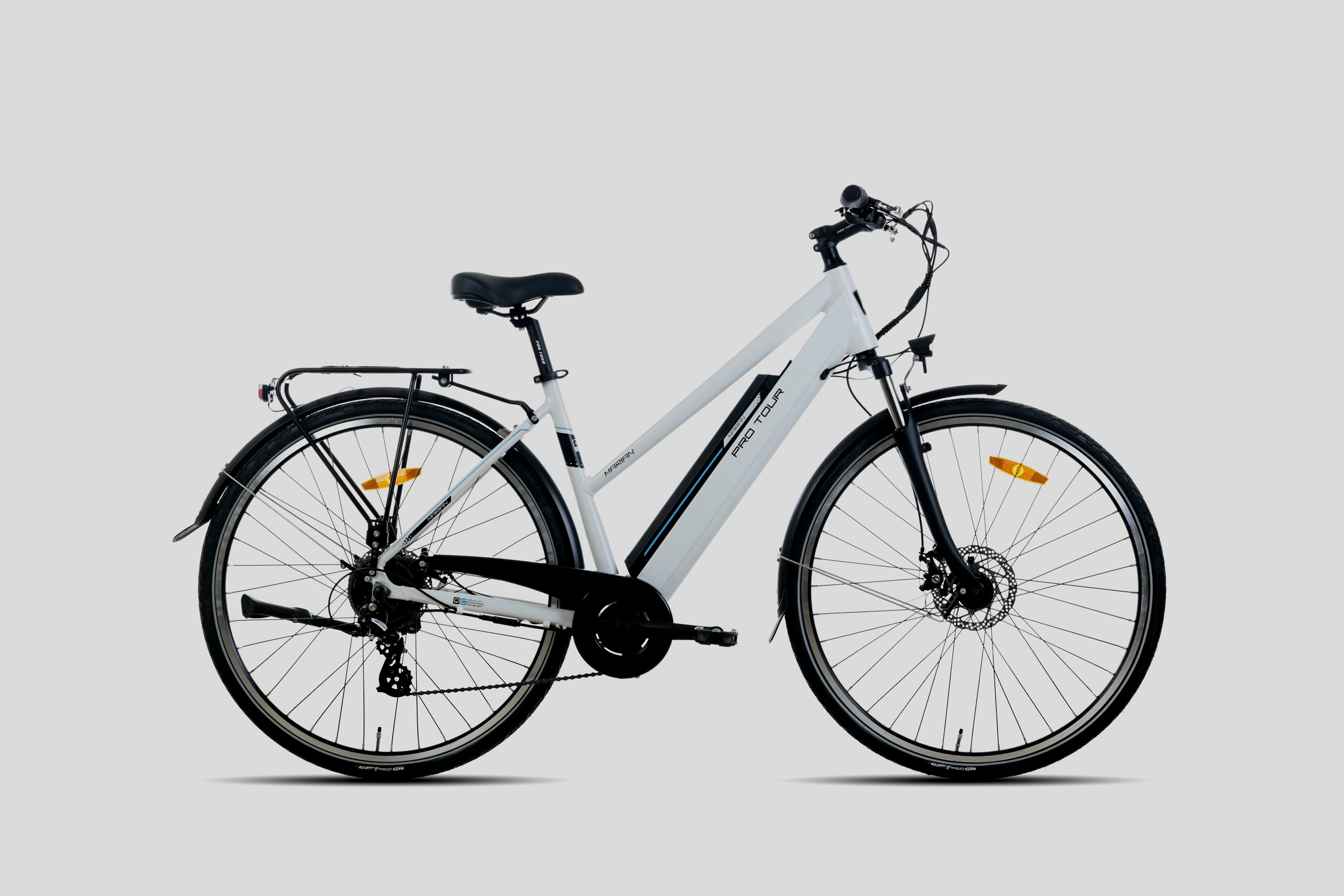 KOLIKEN E BIKE VELZEN PRO TOUR 28 TREKKING NŐI, FEHÉR, 48 CM