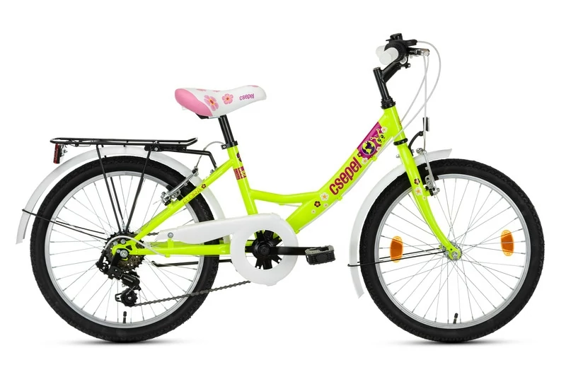 Csepel Flora 20 6 seb neon zöld